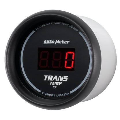 Autometer Z Series 52mm Black Digital 0-300 Deg F Transmission Temperature Gauge 6349