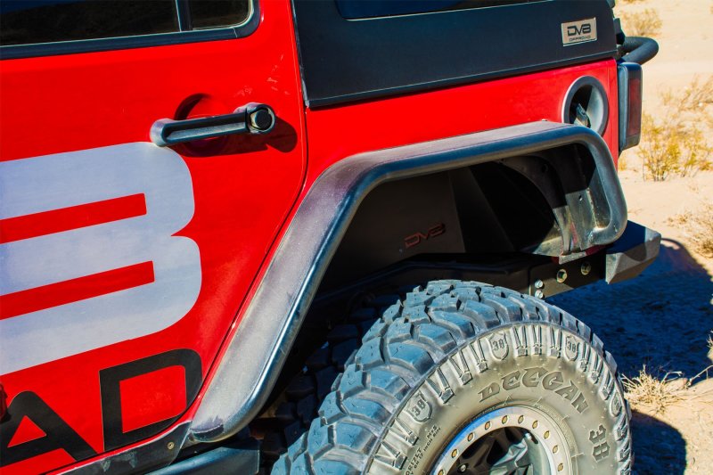 DV8 Offroad 07-18 Jeep Wrangler JK Front & Rear Flat Tube Fenders - eliteracefab.com