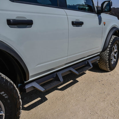 Westin/HDX 2021+ Ford Bronco Drop Nerf Step Bars - Textured Black - eliteracefab.com