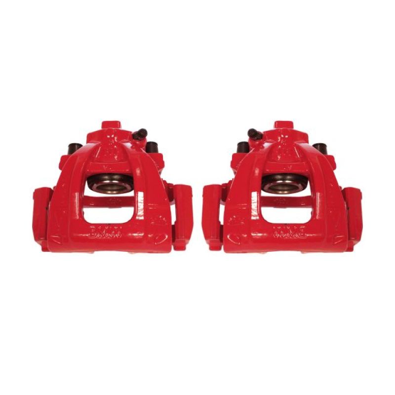 Power Stop 02-06 Mini Cooper Front Red Calipers w/Brackets - Pair - eliteracefab.com