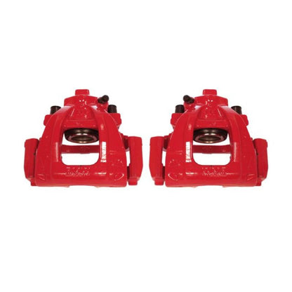 Power Stop 02-06 Mini Cooper Front Red Calipers w/Brackets - Pair - eliteracefab.com