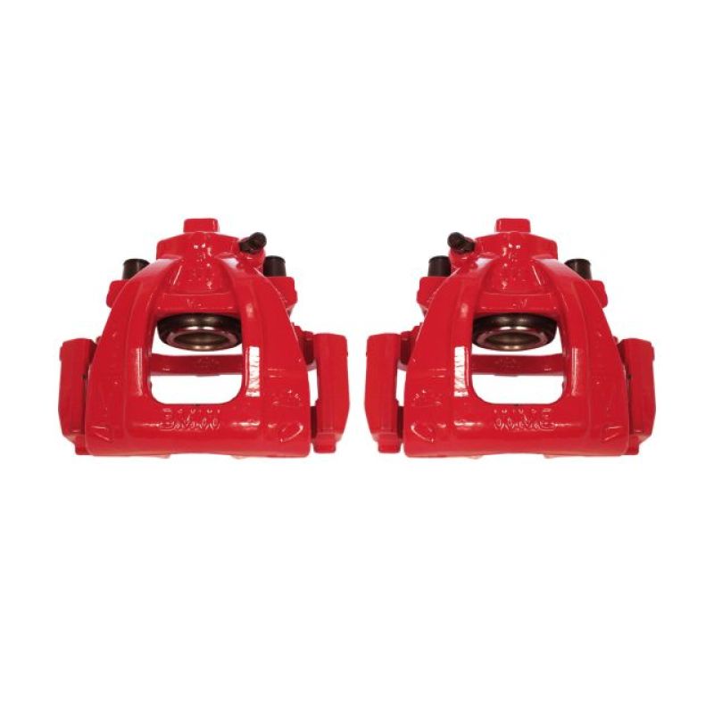 Power Stop 02-06 Mini Cooper Front Red Calipers w/Brackets - Pair - eliteracefab.com