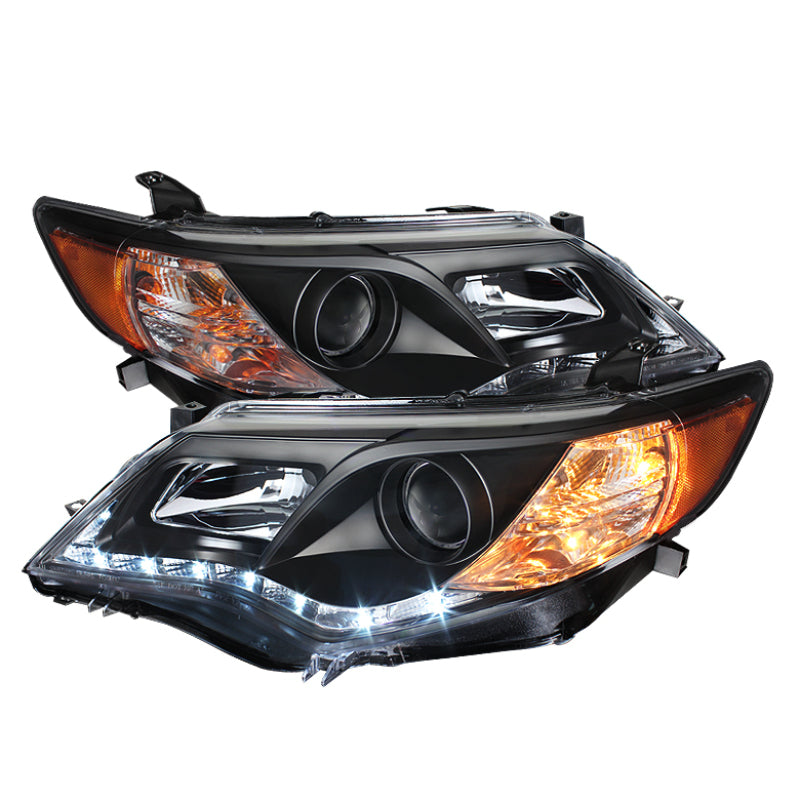 Spyder Toyota Camry 12-14 Projector Headlights DRL Blk High 9005 (Not Included PRO-YD-TCAM12-DRL-BK - eliteracefab.com