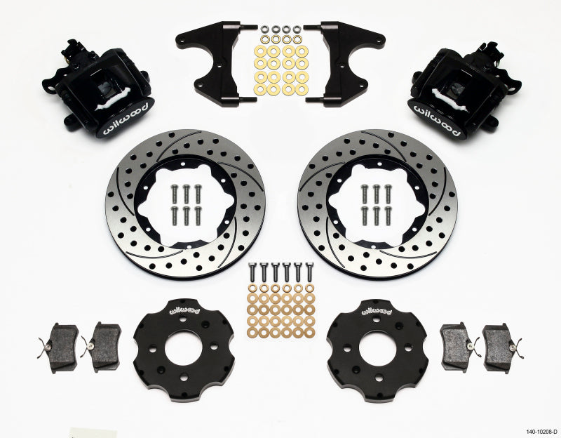Wilwood Combination Parking Brake Rear Kit 11.00in Drilled Civic / Integra Drum 2.46 Hub Offset Wilwood