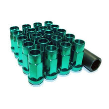 Load image into Gallery viewer, WHEEL MATE MUTEKI SR48 OPEN END LUG NUTS – GREEN 12×1.25 48MM - eliteracefab.com