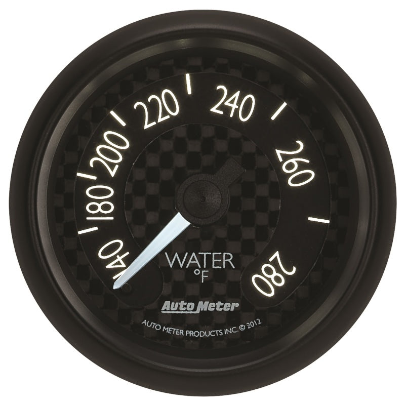 Autometer GT Series 52mm Mechanical 140-280 Deg F Water Temperature Gauge 8031