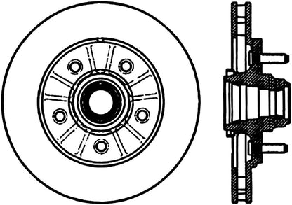 StopTech Power Slot 12/99-11/04 Ford F150 2WD Front Left Slotted CRYO Rotor Stoptech