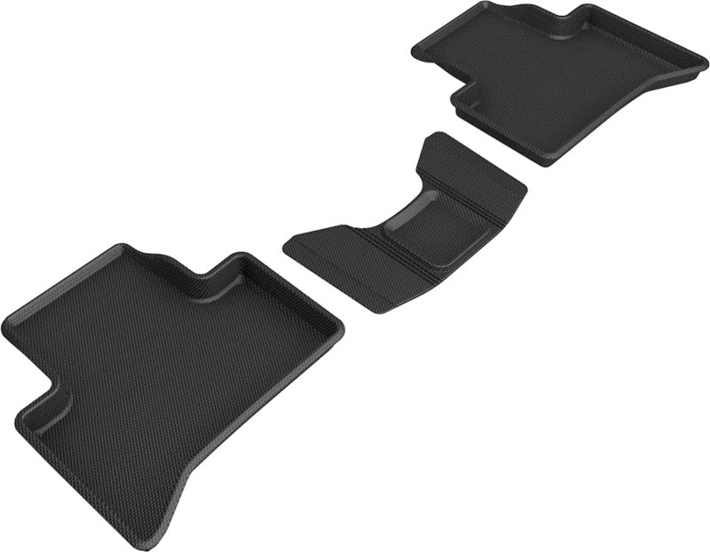 3D MAXpider 18-21 Alfa Romeo Stelvio / Stelvio Quadrifoglio Kagu 2nd Row Floormats - Black