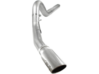 aFe Atlas 5in DPF-Back Aluminized Steel Exh Sys, Ford Diesel Trucks 08-10 V8-6.4L (td) Polished tip aFe