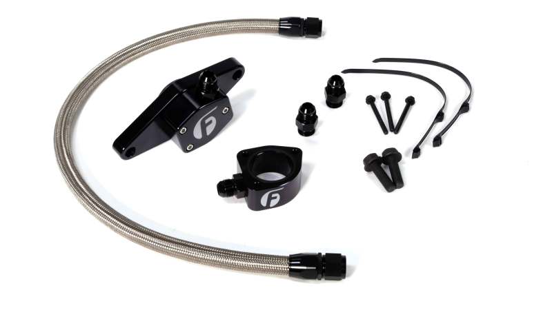 Fleece Performance 98.5-02 VP Coolant Bypass Kit w/ Stainless Steel Braided Line - eliteracefab.com