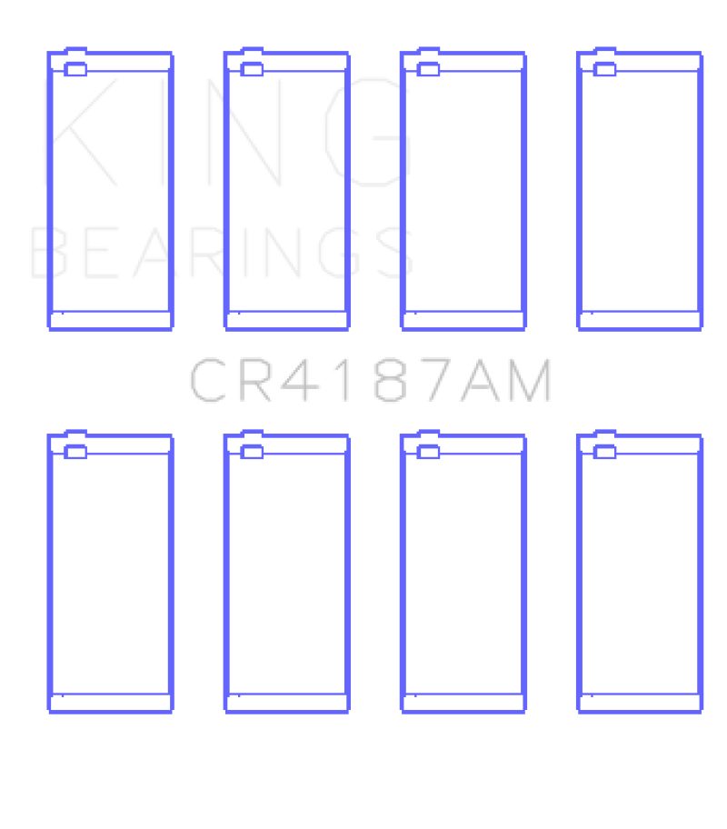 King Toyota 2LT/3L AM-Series 4 Pairs Connecting Rod Bearing Set