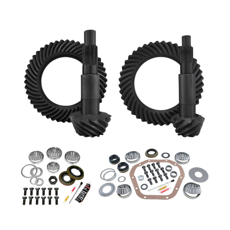 Yukon Gear & Install Kit Package for 99-16 Ford F350 Dana 60 Front/Dana 80 Rear 3.73 Ratio