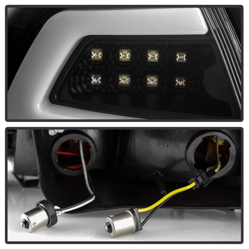 Spyder 08-09 Pontiac G8 Version 2 Light Bar LED Tail Lights - Black - ALT-YD-PG808V2-LB-BK - eliteracefab.com