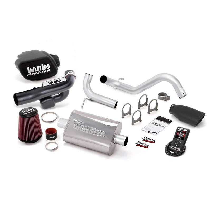 Banks Power 12-14 Jeep 3.6L Wrangler (All) 2dr Stinger Exh Black Tip