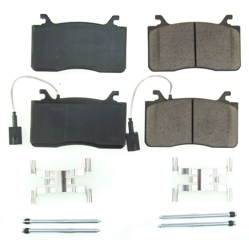 Power Stop 17-18 Alfa Romeo Giulia Front Z17 Evolution Ceramic Brake Pads w/Hardware - eliteracefab.com