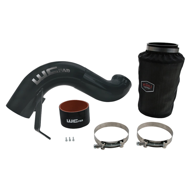 Wehrli 07.5-18 Dodge 6.7L Cummins 4in Intake Kit - Gloss Black - eliteracefab.com