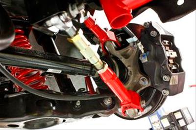 BMR LOWER TRAILING ARMS ON-CAR ADJUSTABLE ROD ENDS RED (2016+ CAMARO) - eliteracefab.com