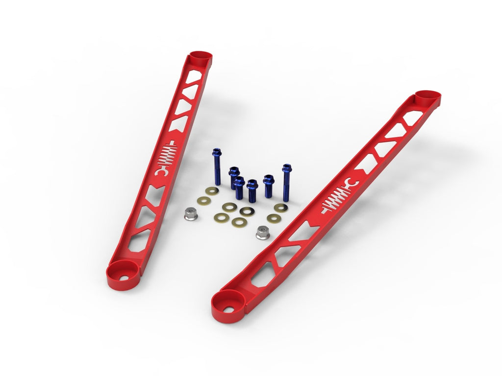 aFe CONTROL 304 Stainless Steel Front Suspension Strut Brace Red - Toyota GR Supra (A90) 20-21 - eliteracefab.com