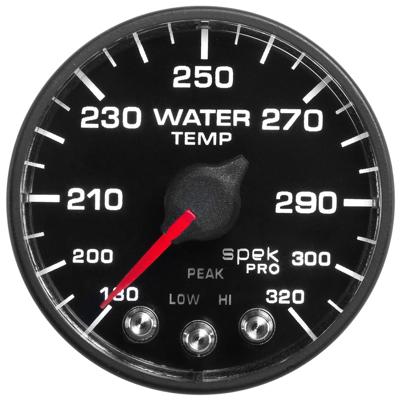 Autometer Spek-Pro - Nascar 2-1/16in Water Temp 180- 320F Bfb Ecu P552328-N1