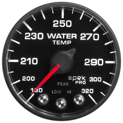 Autometer Spek-Pro - Nascar 2-1/16in Water Temp 180- 320F Bfb Ecu P552328-N1