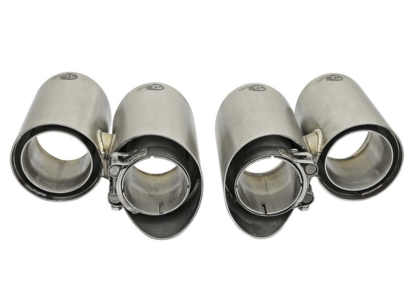aFe MACH Force-Xp 304 SS OE Exhaust Tips Polished 12-16 Porsche 911 (C2S 991) H6 3.8L aFe