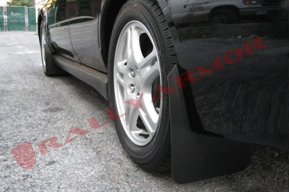 Rally Armor Basic Mudflaps Black Logo 2002-2007 Impreza / 2002-2007 WRX / 2004-2007 STI - eliteracefab.com