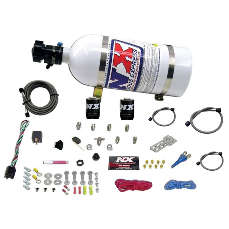 Nitrous Express All Sport Compact EFI Single Nozzle Nitrous Kit (35-50-75HP) w/10lb Bottle - eliteracefab.com