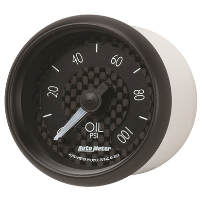 Autometer GT Series 52mm Full Sweep Electronic 0-100 PSI Oil Pressure Gauge 8053
