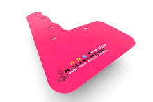 Load image into Gallery viewer, Rally Armor 02-07 Subaru RS/2.5i/WRX/STI (06-07 Wagon Req. Front Flap Mod.) Pink Mud Flap BCE Logo - eliteracefab.com