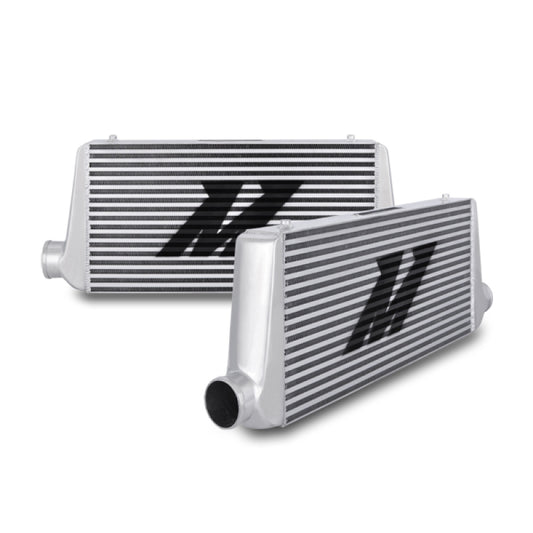 Mishimoto Universal Silver R Line Intercooler Overall Size: 31x12x4 Core Size: 24x12x4 Inlet / Outle - eliteracefab.com