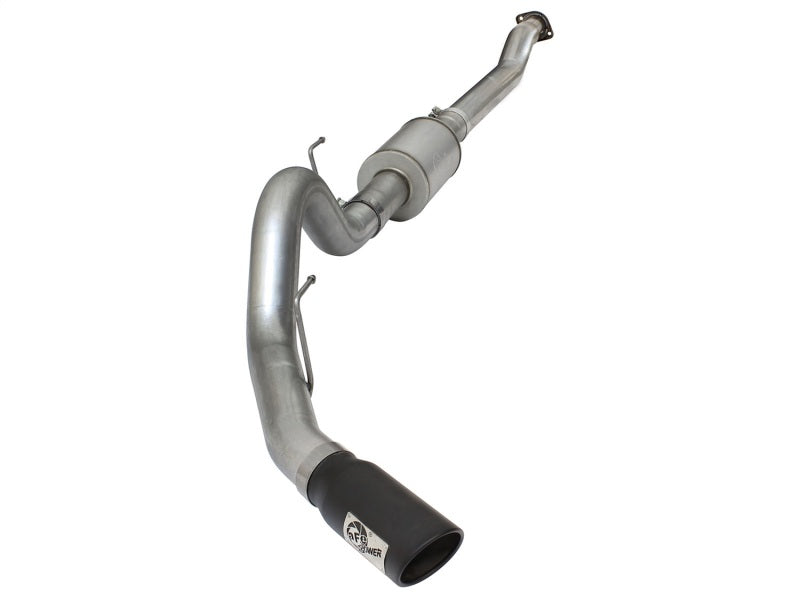 aFe Atlas Exhausts 4in Cat-Back Aluminized Steel Exhaust Sys 2015 Ford F-150 V6 3.5L (tt) Black Tip - eliteracefab.com