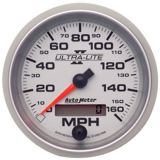 Autometer Ultra-Lite II 3-3/8in 0-160MPH Electronic Programmable Speedometer 4988
