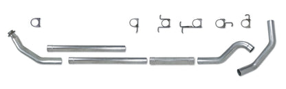 Diamond Eye KIT 4in TB MFLR RPLCMENT PIPE SGL SS: 98.5-02 DODGE CUMMINS 5.9L Diamond Eye Performance