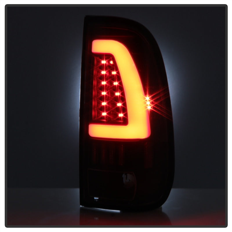 xTune Ford F150 Styleside 97-03 Light Bar LED Tail Lights - Black ALT-ON-FF15097-LBLED-BK - eliteracefab.com