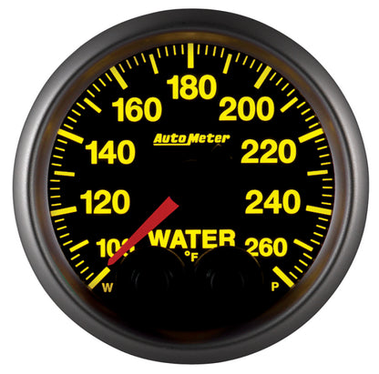 Autometer Elite 52mm 100-260 Degress F Water Temperature Peak and Warn Gauge w/ Electonic Control 5654