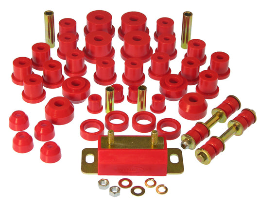 Prothane Total Vehicle Suspension Bushing Kit for 1965–1966 Ford Mustang w/ Trans. Mount, Red – 6-2024