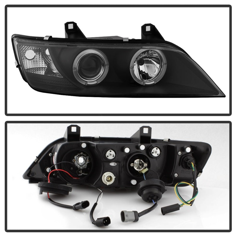 Spyder BMW Z3 96-02 Projector Headlights LED Halo Black High H1 Low H1 PRO-YD-BMWZ396-HL-BK - eliteracefab.com