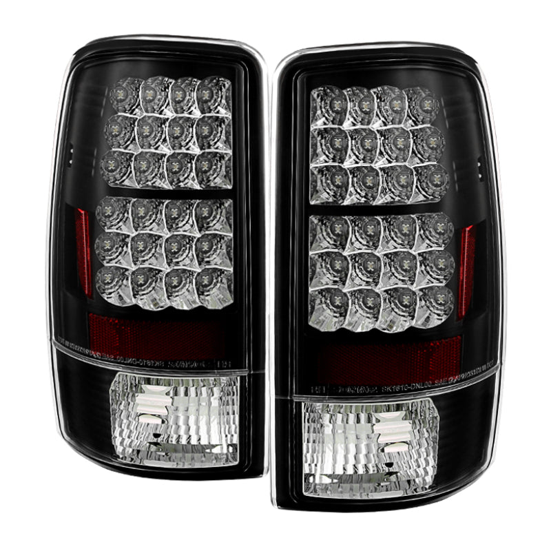 Spyder Chevy Suburban/Tahoe 1500/2500 00-06/GMC Yukon LED Tail Lights Black ALT-YD-CD00-LED-BK - eliteracefab.com