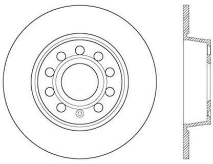 StopTech Drilled Cryo Sport Brake Rotor Rear Right 12-13 Volkswagen Beetle Stoptech