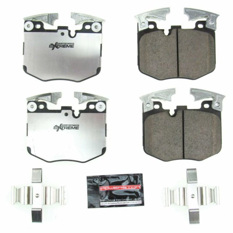 Power Stop 2019 BMW 330i Front Z26 Extreme Street Brake Pads w/Hardware - eliteracefab.com