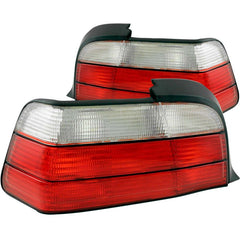 ANZO USA Bmw 3 Series E36 2dr Taillights Red/Clear; 1992-1998 - eliteracefab.com
