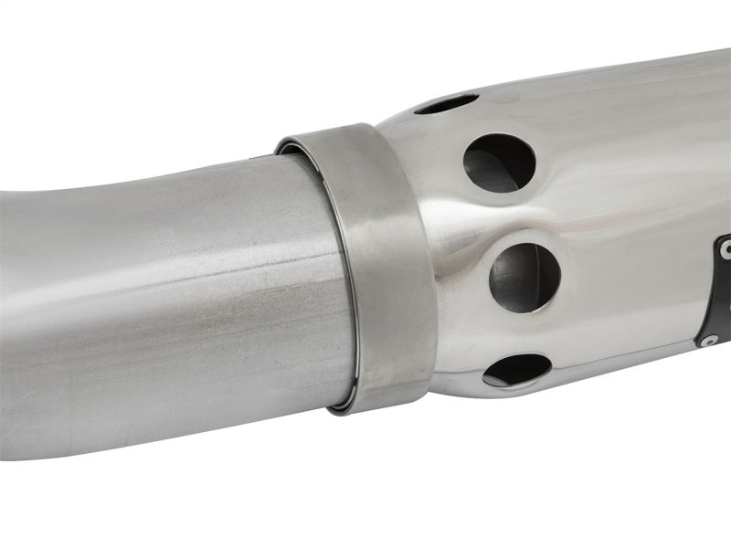 aFe LARGE Bore HD Exhausts 4in DPF-Back SS-409 2016 Nissan Titan XD V8-5.0L CC/SB (td) aFe