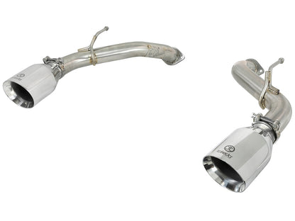 aFe POWER Takeda 2.5in 304 SS Axle-Back Exhaust w/ Polished Tips 17-19 Infiniti Q60 V6-3.0L (tt) aFe