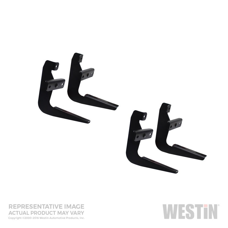 Westin 2004-2012 Ford/Lincoln F-150 Reg Cab (excl. Heritage) Running Board Mount Kit - Black - eliteracefab.com