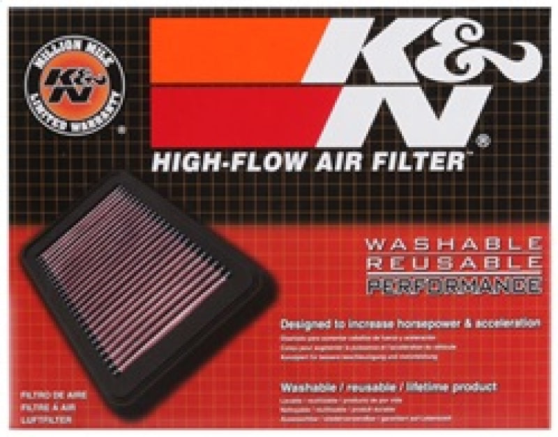 K&N 08 Ford Fiesta 1.25L-L4 Drop In Air Filter - eliteracefab.com