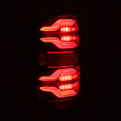 AlphaRex 672040 14-21 Toyota Tundra LUXX LED Taillights Blk w/Activ Light/Seq Signal