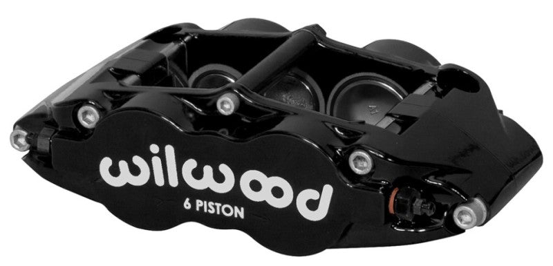 Wilwood Caliper Forged Narrow Superlite L/H FNSL6R-DS Dust Seal 1.62/1.12/1.12,1.25 Rotor - Black Wilwood