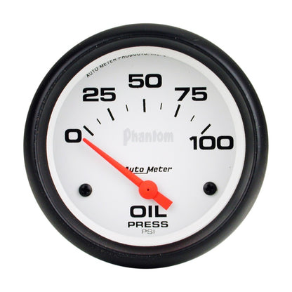 Autometer Phantom 66.7mm 0-100 PSI SSE Oil Pressure Gauge 5827