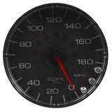 Autometer Spek-Pro Gauge Speedometer 5in 180 Mph Elec. Programmable Black/Chrome