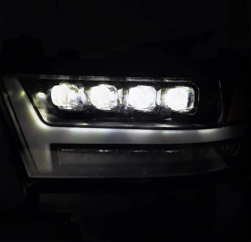 AlphaRex 880517 19-20 Ram 1500HD NOVA LED Proj Headlights Plank Style Chrome w/Activ Light/Seq Signal/DRL